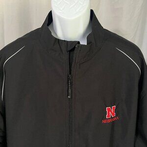 Cutter & Buck Men's black full zip Nebraska Cornhuskers Jacket 3XL huskers EUC